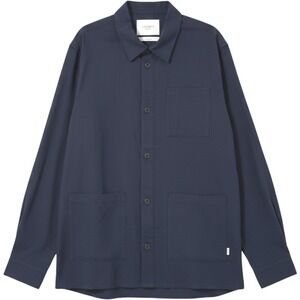 Les Deux Jason Linen Tencel‎ Shirt Navy XXL